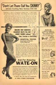 1920-1950 advertising for ideal body